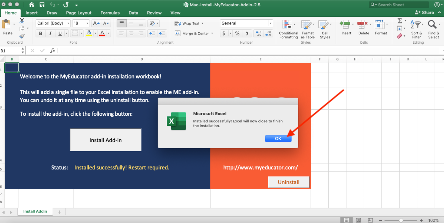 installing excel add in for mac